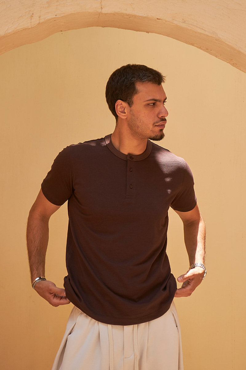 Heritage Henley Tee - Walnut