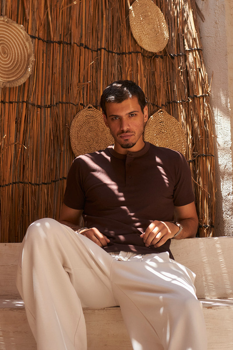Heritage Henley Tee - Walnut