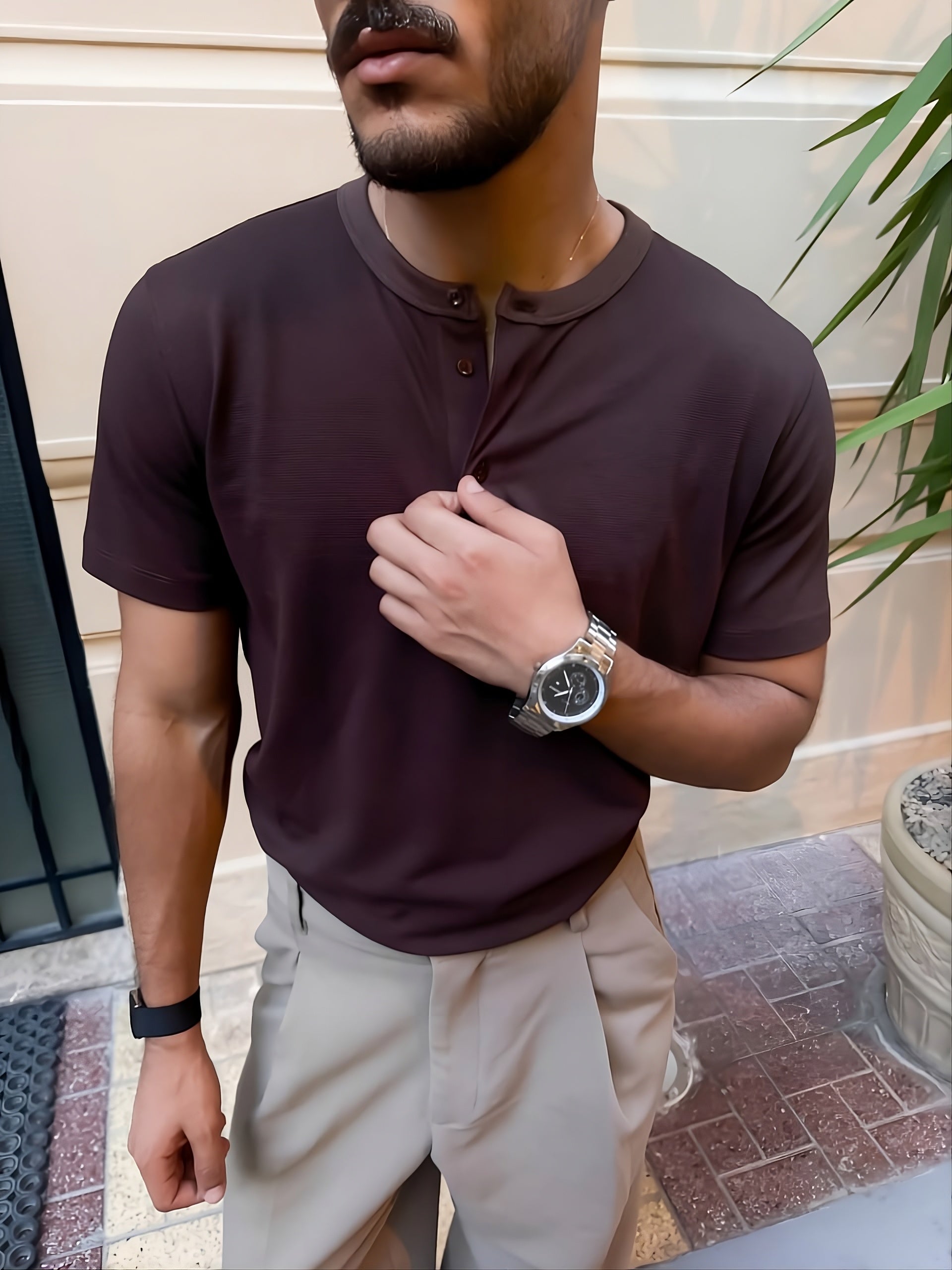 Heritage Henley Tee - Walnut